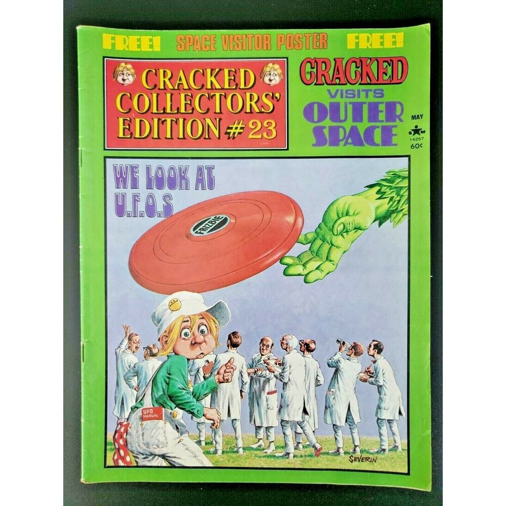 1978 Rare Cracked Magazine May Collectors #28 "Visits Outer Space UFOS" VG! M288